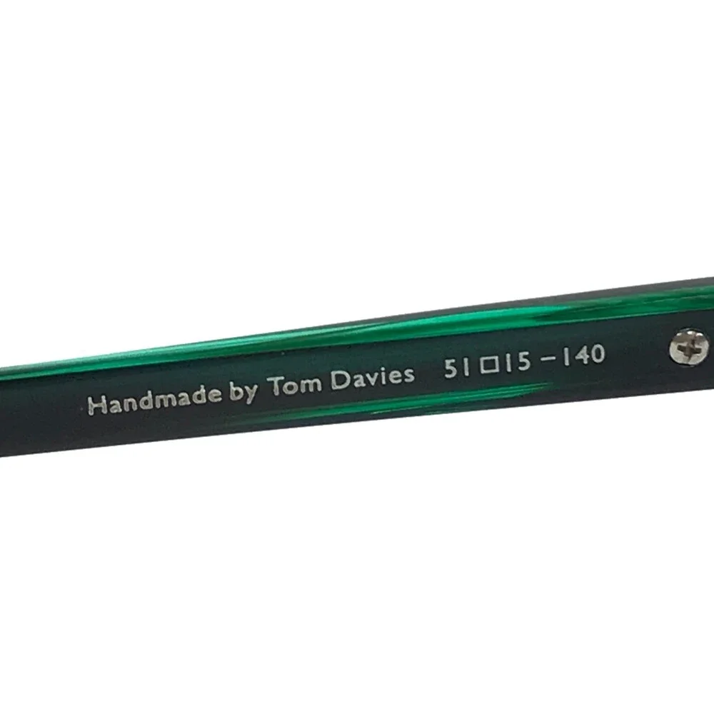Tom Davies Eyeglasses Frames TD740 Col. 2215 Black Green Rose Gold 51-15-140